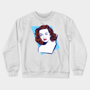 Bette Davis - An illustration by Paul Cemmick Crewneck Sweatshirt